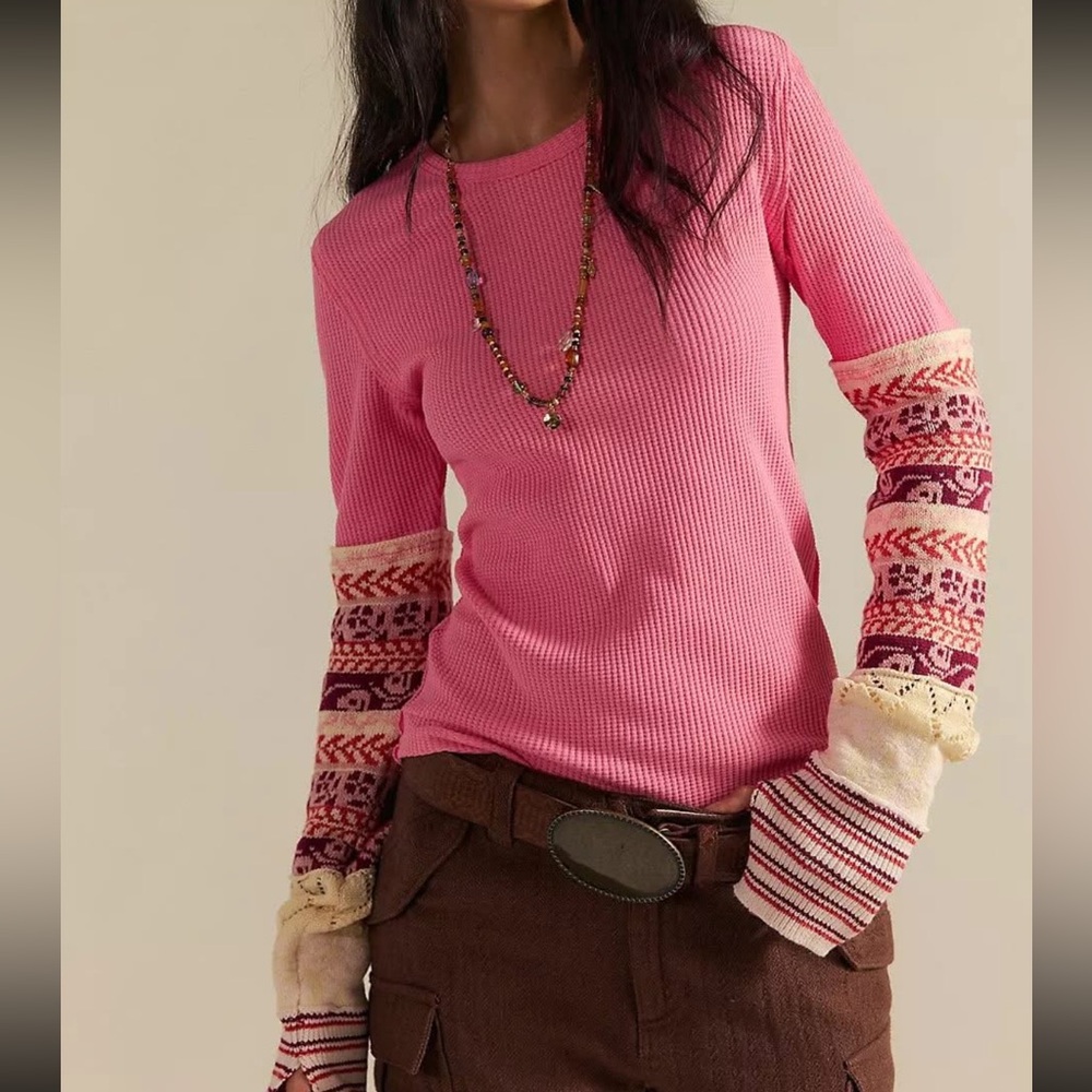 Free People We The Free All In Cuff in Blush Pink NWOT